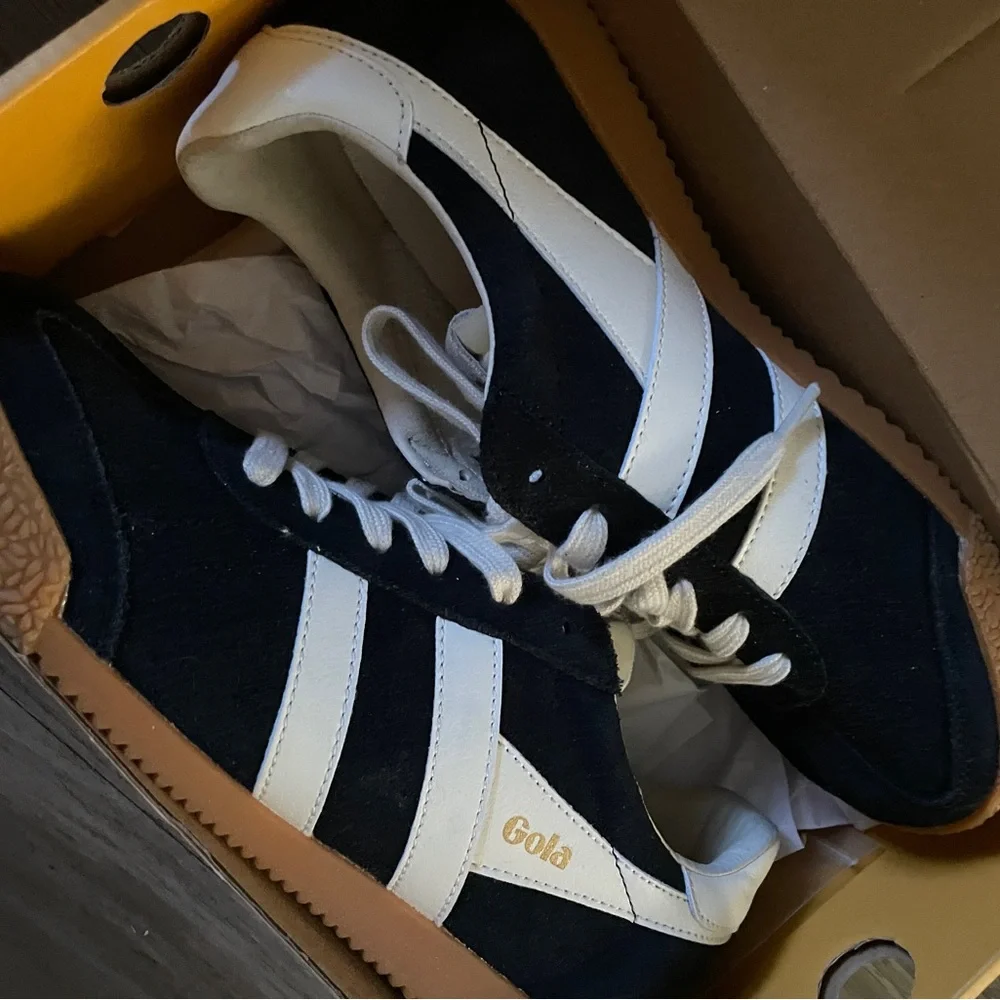 Gola Elan Black and Off White Sneakers - Picture 3 of 4